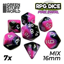 Dadi misti 16mm rosa - dadi,