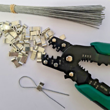 100pk CONTATORE ELETTRICO BANDIERA GUARNIZIONI E FILI DI SICUREZZA E STRUMENTO DI CRIMPATURA DI TENUTA