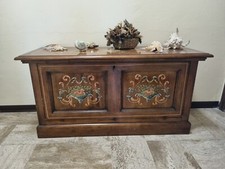 mobile ingresso cassettone in legno decorato come nuovo