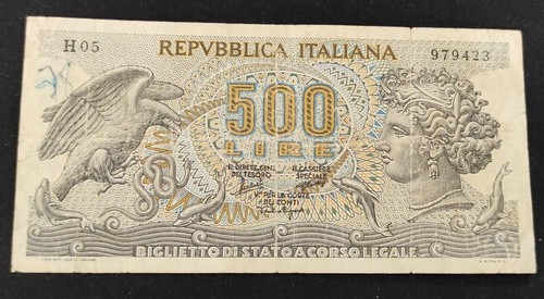 Italia banconota 500 lire - italia,