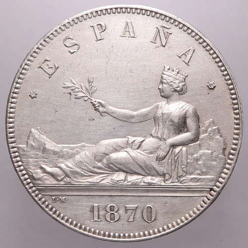 Pesetas 1870 madrid spl - 1870, spl-fdc