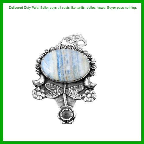 Natural blue scheelite bezel - blue,