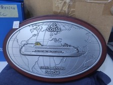 TARGA COSTA NEORIVIERA COSTA CLUB MODELLINO NAVE (costa crociere)