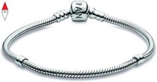 BRACCIALE DONNA ORIGINALE ARGENTO PANDORA CON CHARM MISURA 17