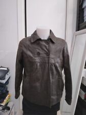 OVS Giacca in vera pelle usato donna woman marrone Tg 50 XYC492L