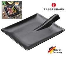 PIATTO DA PORTATA / BISTECCA IN CERAMICA SMALTATA CM 30X22 "ZASSENHAUS" GERMANY