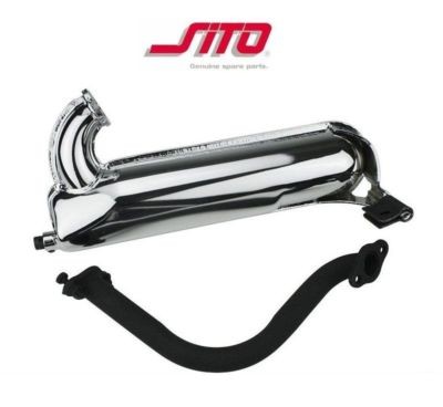 Marmitta sito siluro - siluro, cromata