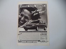 advertising Pubblicità 1991 OPEL CORSA SWING