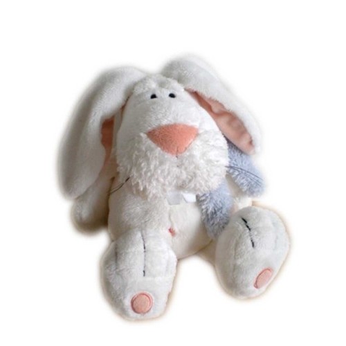Doudou peluche lapin blanc - doudou,