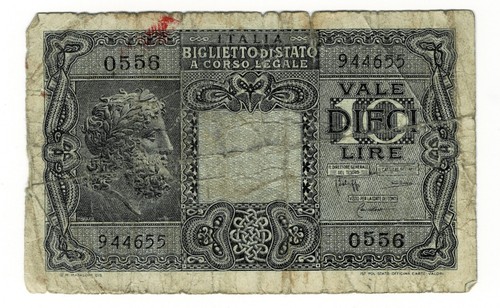 Banconota italia lire 1944 - banconota,
