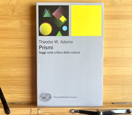 Theodor adorno prismi - w., adorno.