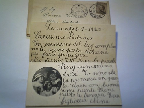 Busta viaggiata levanto - busta,