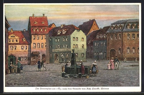 Cartolina artista weimar - cartolina, /
