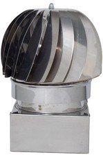 FUMAIOLO GIREVOLE GLOBO INOX Quadrato cm. 40x40