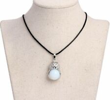 Collana ciondolo gufo adularia pietra di luna GARANZIA pietre naturali NUOVA