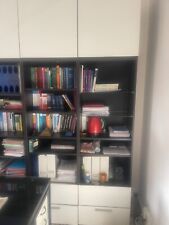 libreria Ikea bianca e marrone nero 