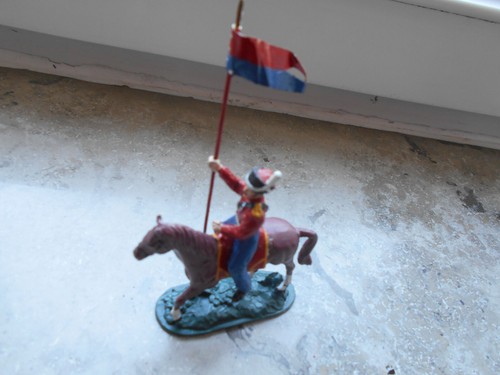 Milit statua peltro - milit., in