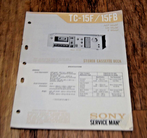Sony 15f stereo cassette - sony, tc-15f