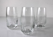 Set 3 Bicchieri in vetro di Cristallo Trasparente ZOMBIE GLASS Eleganti Design