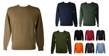 Maglia uomo RAGNO pullover paricollo manica lunga pura lana merino extra fine fi