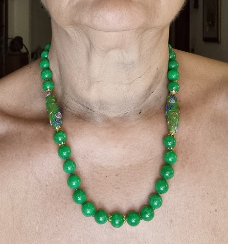 Collana giada verde - collana,