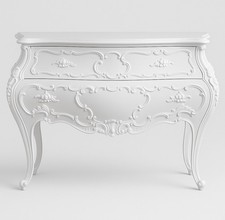 Comò di design bianco lucido