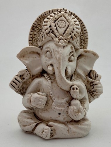 Statua ganesh resina bianca - ganesh,