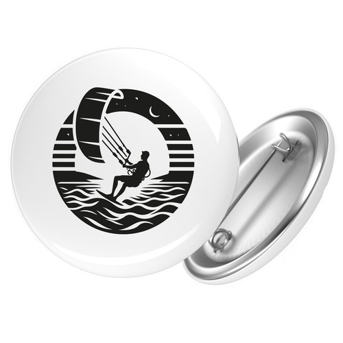 Button kite board - button,