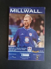 programma calcio Millwall vs Derby County 2002