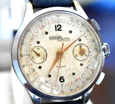 Cronografo Nicolet Watch  Movimento Hahn Ruota Colonne oversize 39mm