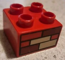 LEGO DUPLO MATTONE ROSSO CON MATTONCINI TRENO THOMAS & FRIENDS 65766 VINTAGE