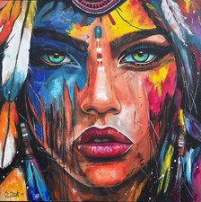 ARTIST ORIGINAL 80cm x 80cm Abstrakt Gemälde Modern XXL Bilder - Exklusive-ART