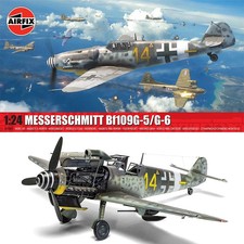 Airfix Messerschmitt Bf109G 5-6. Kit modellino in plastica molto dettagliato scala 1-24.