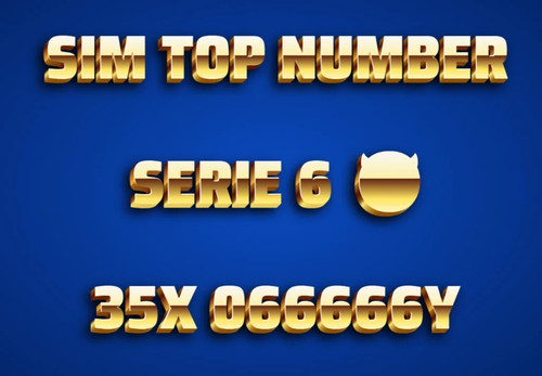 Sim top number - sim, numero