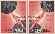 TORINO:  G. G. Universal (riparazioni radio) pubblicita' di stile futurista