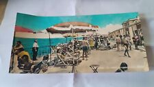 Cartolina animata viaggiata Bari Palese nuovo chalet spedita 1973 10.5*22 cm