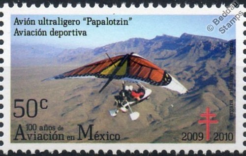 Francobollo aereo papalotzin - francobollo,
