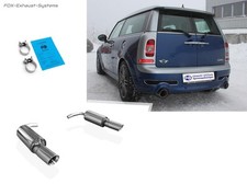 Scarico Sportivo IN Acciaio Inox MINI COOPER S Clubman R55 Ogni 100mm Rotondo