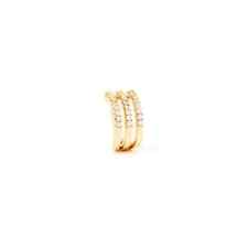 Ear Cuff STROILI Romantic Shine Metallo Dorato Cristalli bianchi 1683811