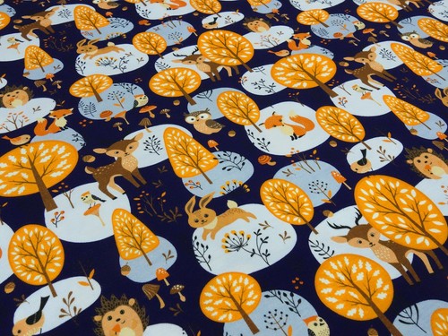 Tessuto cotone jersey animali