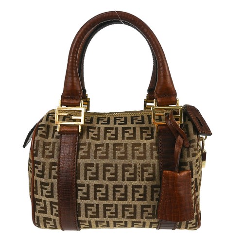 Fendi beige zucchino handbag - zucchino,