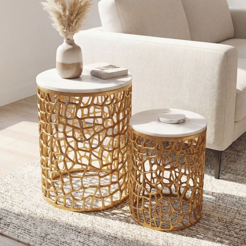 Set tavolini oro - set, 2