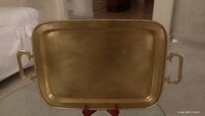 Grande antico vassoio ottone