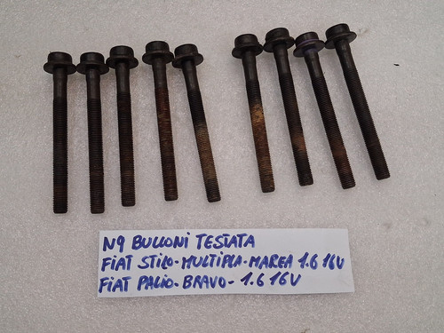 Bulloni testata fiat - n.9,