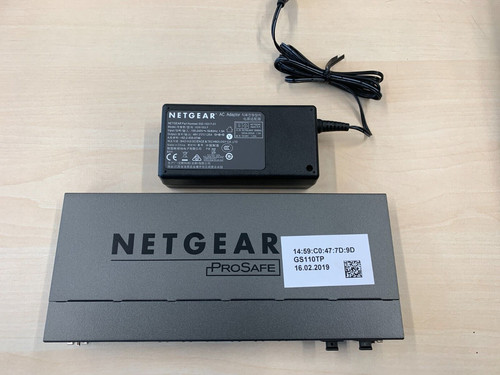 Switch poe netgear - switch, gs110tp
