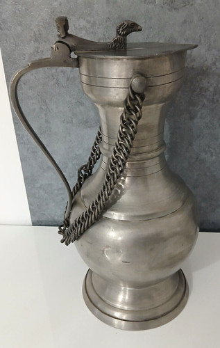 Brocca caraffa peltro svizzera - peltro,