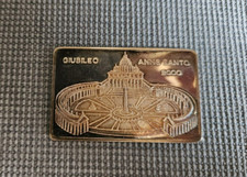 Mini Targa Moneta celebrativa Giubileo 2000