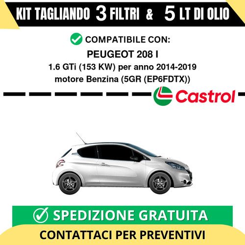 Tagliando per peugeot 208 - tagliando,