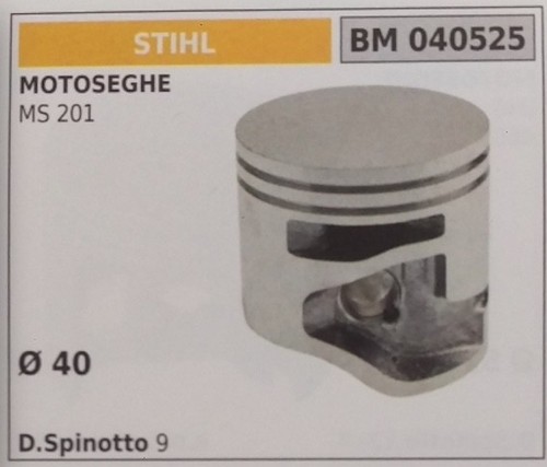 Pistone completo segmenti e - pistone, di