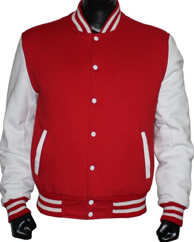 Giacca bomber rosso lana - bomber,